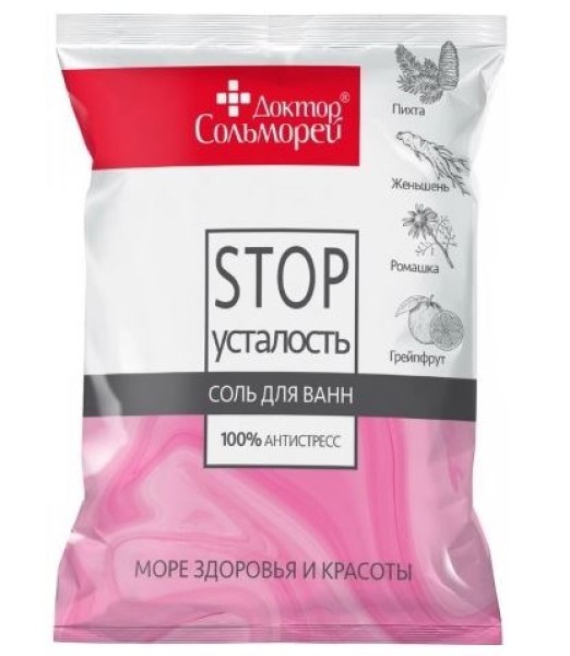 Изображение товара Соль для ванн Доктор сольморей Стоп-усталость 500г Соль для ванн Доктор сольморей Стоп-усталость 500г фотография
