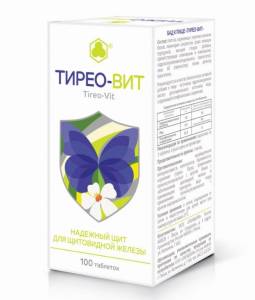 Тирео-вит (лапчатка белая плюс) №100 таблетки