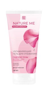 Гель для умывания лица Увлажняющий Nature Me с гидролатом розы Фэмили Косметик 150мл